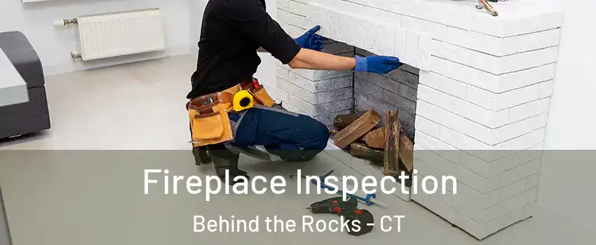 Fireplace Inspection Behind the Rocks - CT