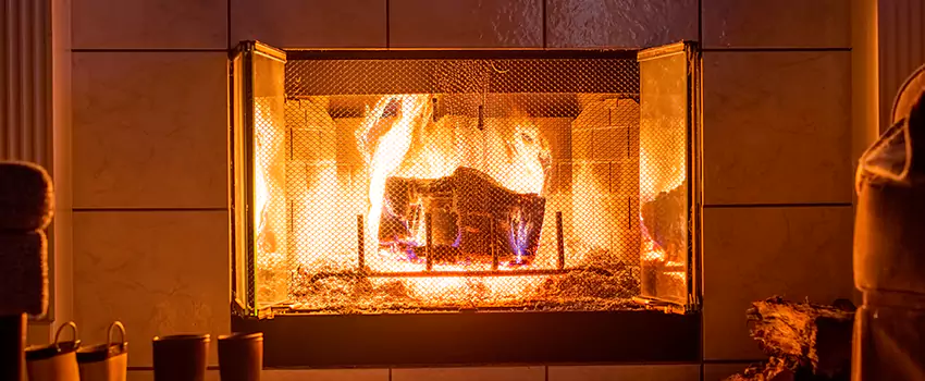 Mendota Hearth Landscape Fireplace Installation in North Meadows, Connecticut