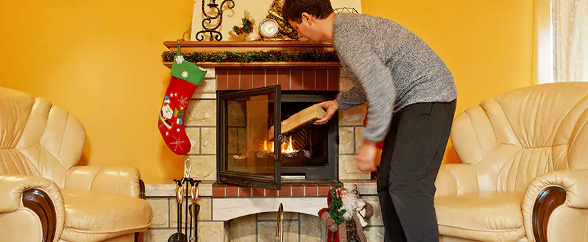 Rusted Metal Fireplace Restoration in North Meadows, Connecticut